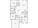 Detailed floor plan showcasing the layout of the home, including bedrooms, bathrooms, kitchen, and living areas at 6927 Shelby Lynn Way, Zephyrhills, FL 33542