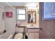 Practical bathroom design with tub-shower, vanity, and functional fixtures, ideal for everyday use at 1008 Royal Birkdale Dr, Tarpon Springs, FL 34688