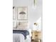 Comfortable bedroom with contemporary decor, stylish lighting, and soothing color palette at 101 W Warren Ave # 1, Tampa, FL 33602