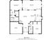 Detailed floorplan showcasing layout with primary bedroom, living spaces, kitchen, and garage dimensions at 11722 Currie Ln # G1, Largo, FL 33774