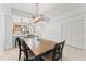 Comfortable dining space adjacent to the kitchen, perfect for Gathering meals and entertaining at 125 Island Way # 402, Clearwater Beach, FL 33767