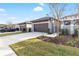 Street view of neighborhood featuring well-maintained lawns and attached garages at 219 Villa Luna Ln, Lutz, FL 33549