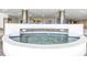 Water feature with blue 'SALTAIRE' lettering above it at 301 1St S St # 3103, St Petersburg, FL 33701