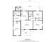 Detailed floor plan with living room, kitchen, bedrooms, bathrooms, dining room, and deck dimensions at 304 David Ave, Clearwater, FL 33759
