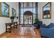 Grand lobby entrance with terracotta tile flooring, high ceilings, and comfortable seating at 4015 Bayshore Blvd # 11A, Tampa, FL 33611