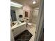 Clean, tiled bathroom features a shower/tub combo and ample counter space at 5231 Bayshore Blvd # 10, Tampa, FL 33611