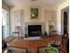 Cozy fireplace with tiled surround, flanked by built-in cabinets, creating a warm and inviting atmosphere at 5231 Bayshore Blvd # 10, Tampa, FL 33611