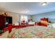 Spacious bedroom featuring twin beds, a table, and large windows at 936 Pinellas Bayway S # T-7, Tierra Verde, FL 33715