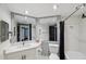 This bathroom features modern fixtures and a large mirror at 960 Starkey Rd # 3406, Largo, FL 33771