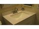 Bathroom vanity with a white sink, countertop, and updated fixtures at 9911 Dahlia N St # 38, Pinellas Park, FL 33782