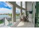 This waterfront balcony is perfect for relaxing and enjoying the serene water views at 10100 Tarpon Dr, Treasure Island, FL 33706