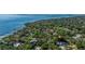 Aerial view of the home's location close to the water at 1130 Serpentine S Dr, St Petersburg, FL 33705