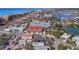 Stunning aerial view of condo community near a beach and lake at 125 Shoals Cir, North Redington Beach, FL 33708