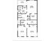 Detailed floor plan outlining room dimensions and layout at 125 Shoals Cir, North Redington Beach, FL 33708