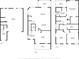Three-story floorplan showing the garage, living room, bedrooms, bathrooms, and balconies at 125 Shoals Cir, North Redington Beach, FL 33708