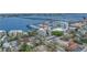 Great aerial view showcasing waterfront property and surrounding areas at 1400 1St W Ave # G1, Bradenton, FL 34205