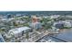 Perfect aerial shot highlighting the building's prime location by the water at 1400 1St W Ave # G1, Bradenton, FL 34205