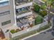Balconies overlook a beautifully landscaped area and city street at 1400 1St W Ave # G1, Bradenton, FL 34205