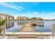 Scenic waterfront community dock and canal views enhance the residential experience with access to waterways at 19029 Us Highway 19 N # 17A, Clearwater, FL 33764