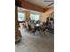 Bright dining area featuring stylish tile floors and an open layout at 2510 Cypress Bend E Dr, Clearwater, FL 33761