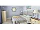 Calm and relaxing bedroom, with bed between two nightstands at 3506 Moog Rd, Holiday, FL 34691
