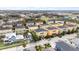 Aerial view showcases colorful homes, neat streets, and a Gathering-friendly neighborhood at 423 Shaddock St, Tarpon Springs, FL 34689