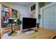 Home office with large desk and built-in bookcase with room for storage at 4967 162Nd N Ave, Clearwater, FL 33760