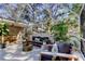 Screened patio with comfortable seating and views of the backyard at 4967 162Nd N Ave, Clearwater, FL 33760