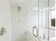 Bright bathroom featuring a walk-in shower with a large soaking tub at 6140 Silver Oaks Dr, Zephyrhills, FL 33542