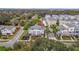 An aerial view of the townhome featuring nice landscaping at 1110 25Th N St, St Petersburg, FL 33713