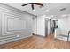 Bonus room with decorative wall molding, recessed lighting, and hardwood flooring at 1110 25Th N St, St Petersburg, FL 33713