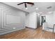 Bonus room with decorative wall molding, recessed lighting, and hardwood flooring at 1110 25Th N St, St Petersburg, FL 33713