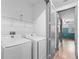 Well-equipped laundry room with modern washer and dryer units for added convenience at 1110 25Th N St, St Petersburg, FL 33713