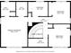 Second floor plan of house with primary bedroom, walk in closet and three additional bedrooms at 1975 Levine Ln, Clearwater, FL 33760