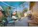 Relaxing backyard featuring a spacious deck, comfortable seating, and lush greenery at 3235 8Th N Ave, St Petersburg, FL 33713