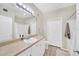 Bathroom featuring a shower, soaking tub, and neutral wall tones at 4221 W Spruce St # 1123, Tampa, FL 33607