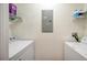 Convenient laundry room with washer and dryer hookups and shelving at 4221 W Spruce St # 1123, Tampa, FL 33607