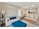 Charming living room with an adjacent breakfast bar and modern furniture at 4221 W Spruce St # 1123, Tampa, FL 33607