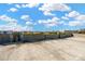 View of a parking garage with a clear view of the buildings in the distance at 4221 W Spruce St # 1123, Tampa, FL 33607