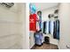 Spacious walk-in closet with ample shelving and hanging space at 4221 W Spruce St # 1123, Tampa, FL 33607