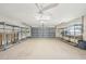 Spacious garage with shelving and lots of room for storage at 5815 Bali S Way, St Pete Beach, FL 33706
