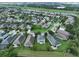 Community aerial view showing neighborhood layout, green spaces, and nearby waterways at 7010 Old Benton Dr, Apollo Beach, FL 33572
