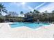 A large community pool featuring a water slide, perfect for families at 11620 Bristol Chase Dr, Tampa, FL 33626
