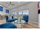Cozy living room with comfortable seating, and access to the patio at 19727 Gulf Blvd # 209, Indian Shores, FL 33785