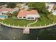 Waterfront home with lush landscaping, private dock, and a well-maintained yard, situated on a serene waterfront property at 2090 Iowa Ne Ave, St Petersburg, FL 33703