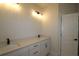 Bathroom with double vanity and modern fixtures at 3021 W Ballast Pt # 2, Tampa, FL 33611