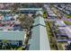 Community aerial view showing pools, landscaping, parking, and condo buildings at 6033 113Th St # 213, Seminole, FL 33772