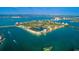 Gorgeous community aerial featuring waterfront living and lush landscaping at 6083 Bahia Del Mar Cir # 359, St Petersburg, FL 33715
