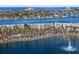 Beautiful waterfront view overlooking a serene fountain, nearby buildings, and the bay at 6083 Bahia Del Mar Cir # 359, St Petersburg, FL 33715
