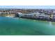 Beautiful aerial view of the condo community with beachfront access and stunning water views at 6083 Bahia Del Mar Cir # 359, St Petersburg, FL 33715